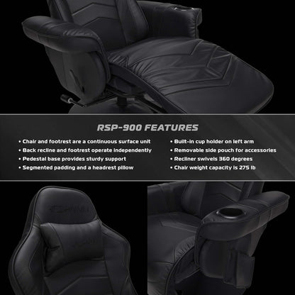 900 Gaming Recliner - Video Games Console Recliner Chair, Computer