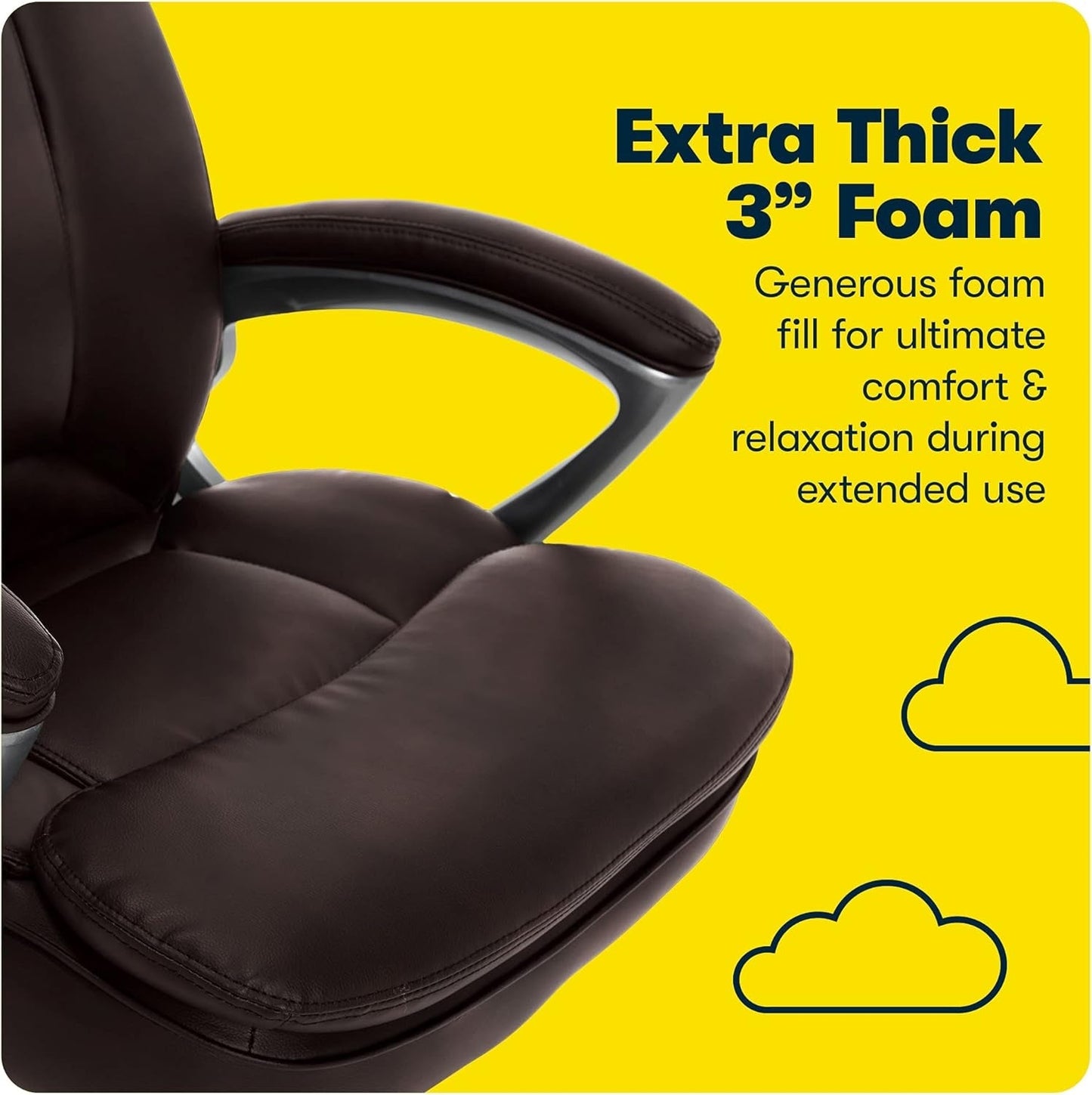 Serta Fairbanks Big and Tall High Back Executive Office Chair, Ergonomic