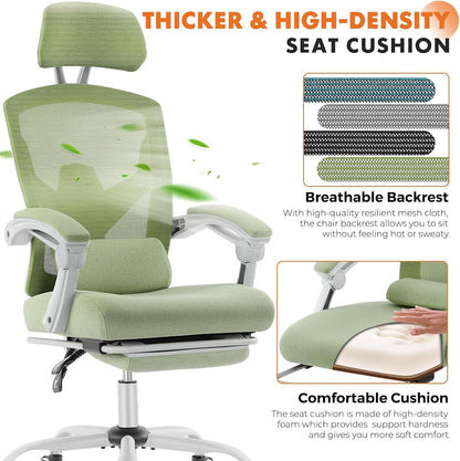 Office Computer Desk Chair, Ergonomic High-Back Mesh Rolling Work