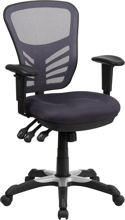 Nicholas Mid-Back Swivel Office and Gaming Chair, Ergonomic Mesh