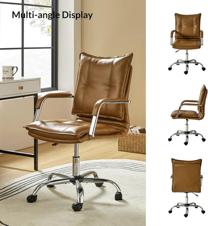 Faux Leather Home Office Chair