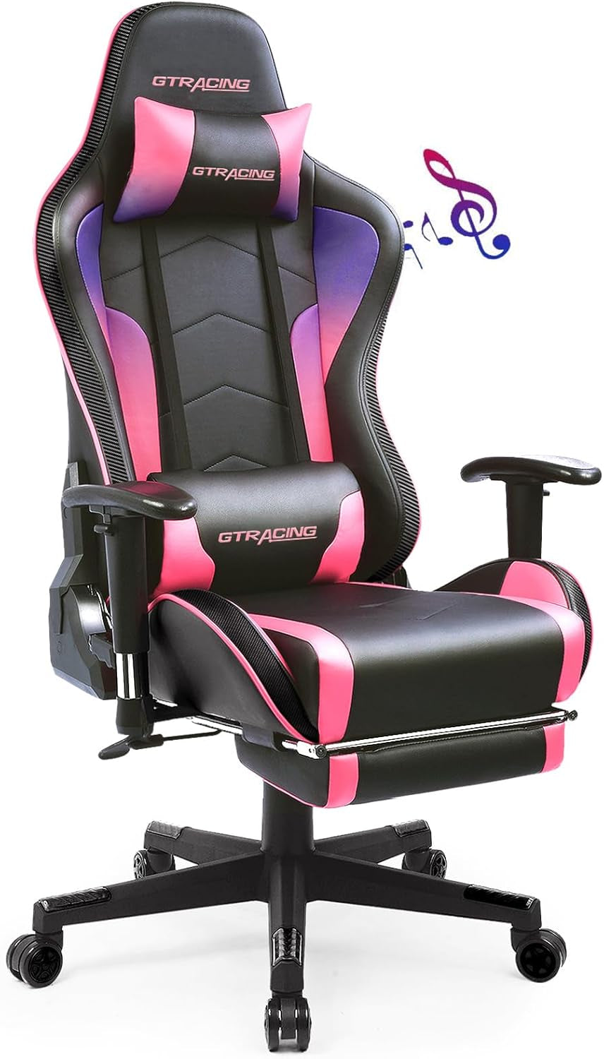 GTRAcing Gaming Chair with Bluetooth Speakers
