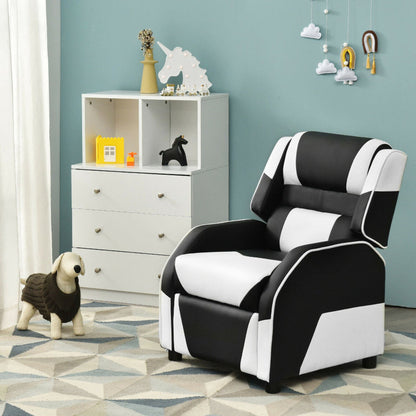Kids Gaming Recliner with Headrest and Footrest