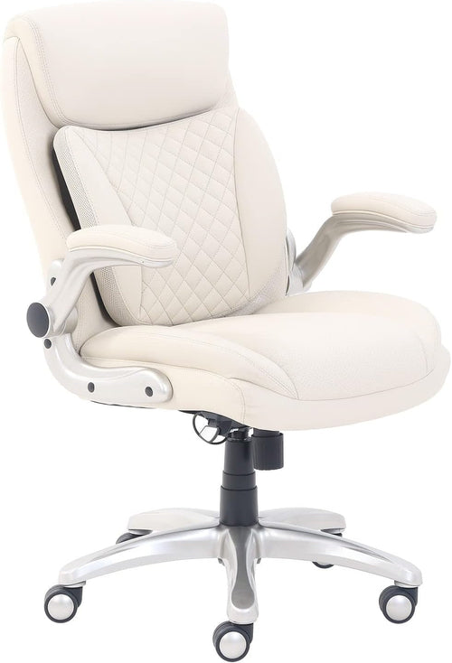 Ergonomic Desk Office Chair, Flip-Up Armrests, Adjustable Height,