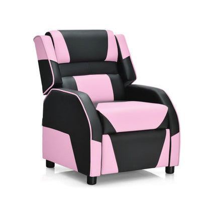Kids Gaming Recliner with Headrest and Footrest
