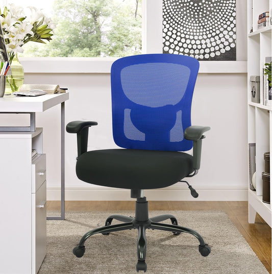 Big and Tall Office Chair 400Lbs Desk Chair Mesh Computer Chair with