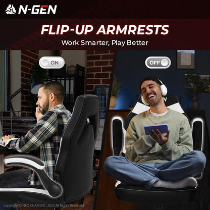 N-GEN Video Gaming Computer Chair Ergonomic Office Chair Desk Chair