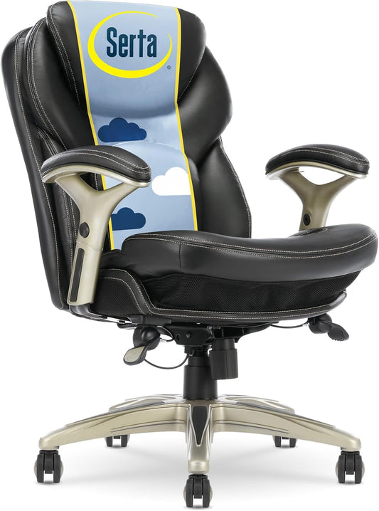 Serta Claremont Ergonomic Executive Office Chair with Back in Motion