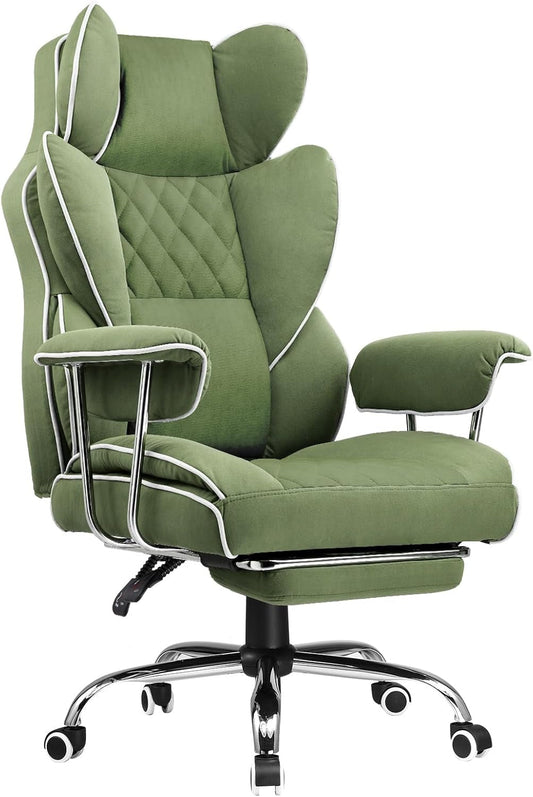 Big and Tall Gaming Chair with Pocket Spring Lumbar Support, Ergonomic
