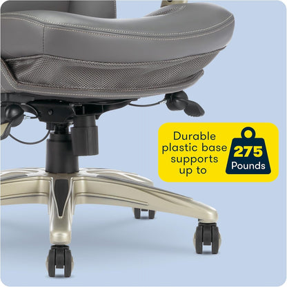 Serta Ergonomic Executive Office Chair Motion Technology Adjustable Mid Back