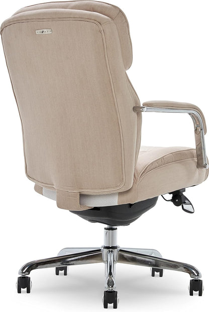 Sutherland Quilted Leather Executive Office Chair with Padded Arms,
