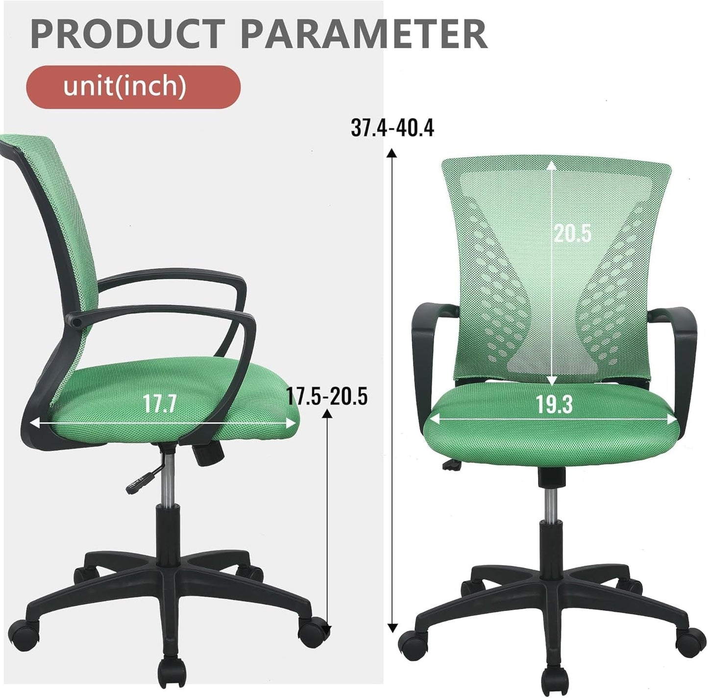 Office Computer Gaming Chair Ergonomic Mesh Desk Chair Adjustable