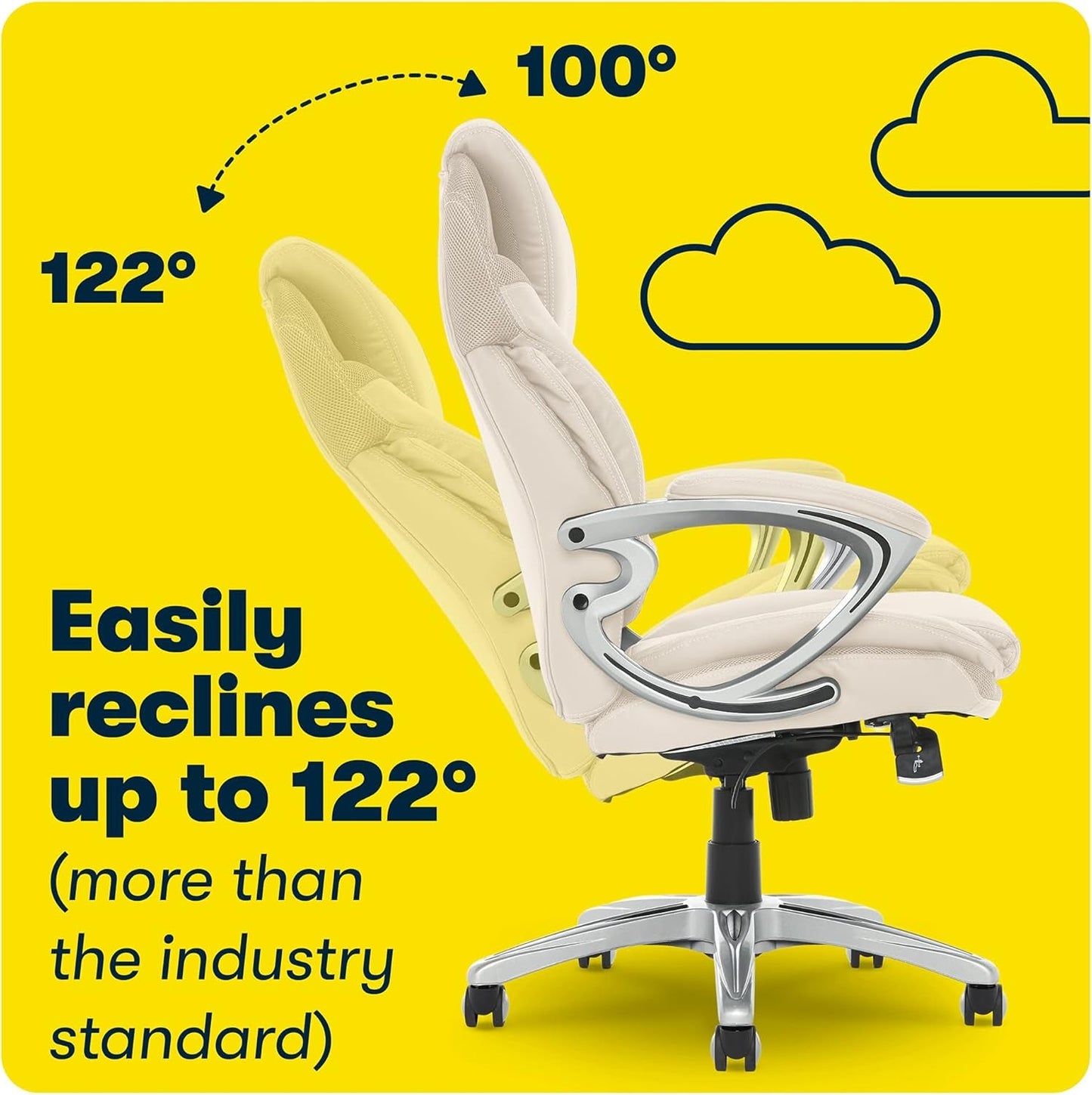 Serta Bryce Executive Office Chair, Ergonomic Computer Deskchair with
