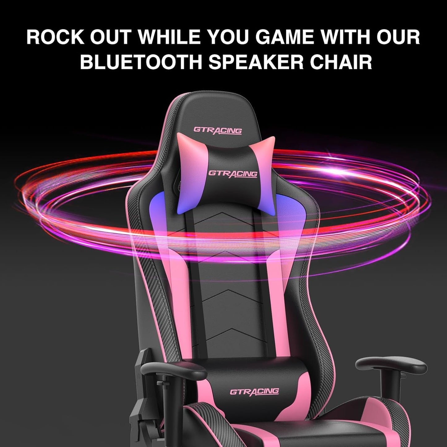 GTRAcing Gaming Chair with Bluetooth Speakers