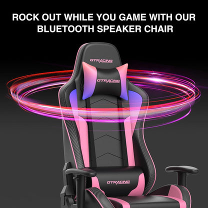 GTRAcing Gaming Chair with Bluetooth Speakers