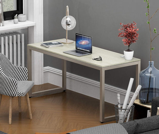 Home Office 55-Inch Large Computer Desk, Maple