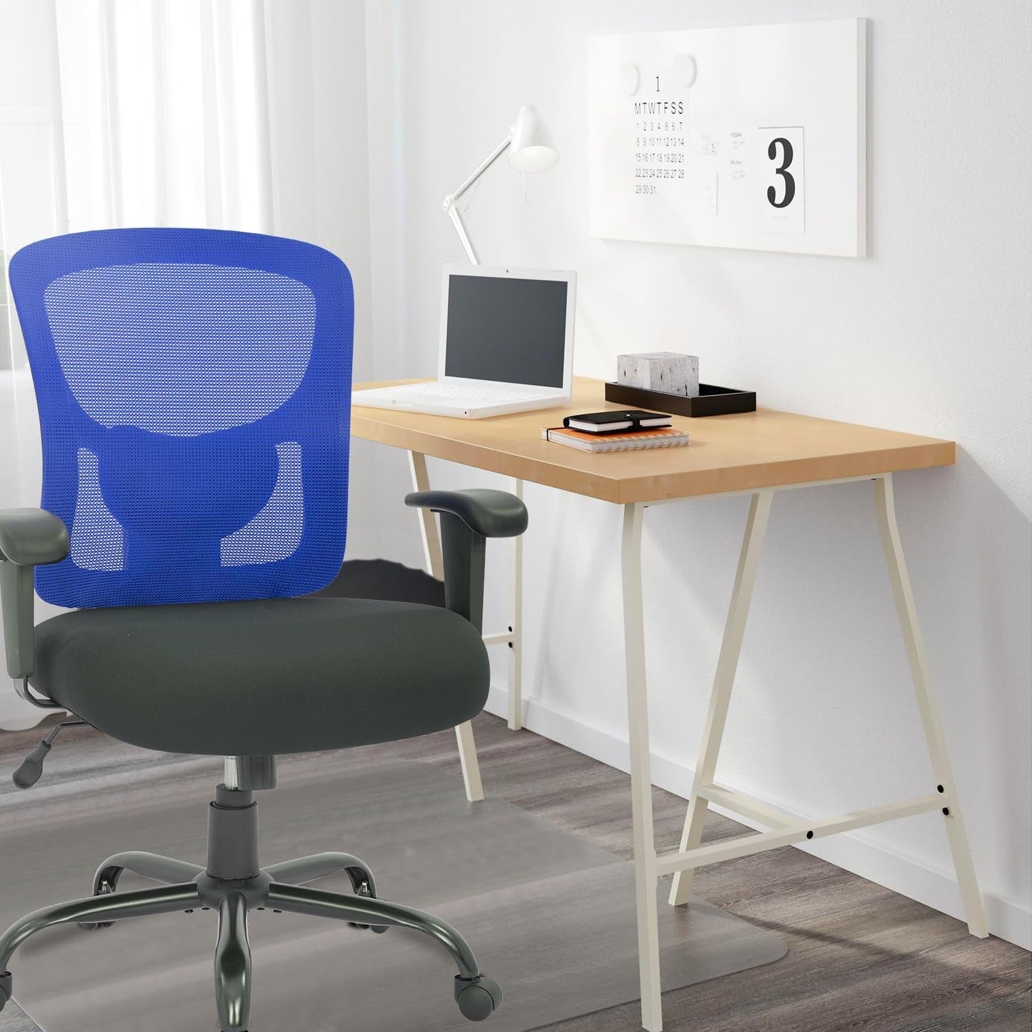 Big and Tall Office Chair 400Lbs Desk Chair Mesh Computer Chair with