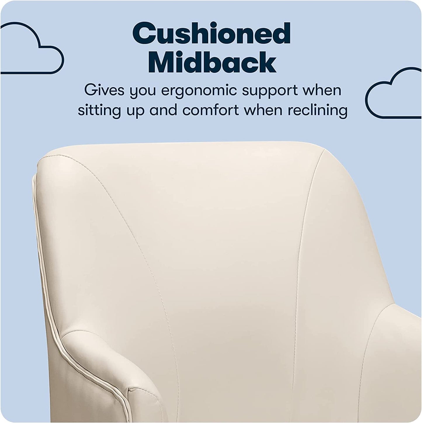 Serta Memory Foam Office Chair with Adjustable Height