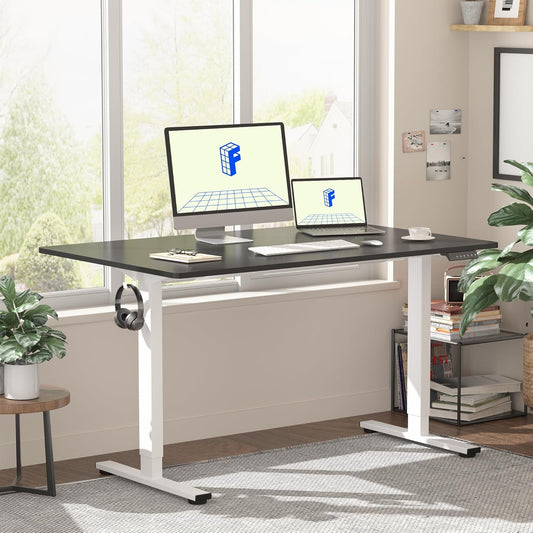 EN1 One Piece Standing Desk, 48 X 24 Inch Desktop Electric Adjustable