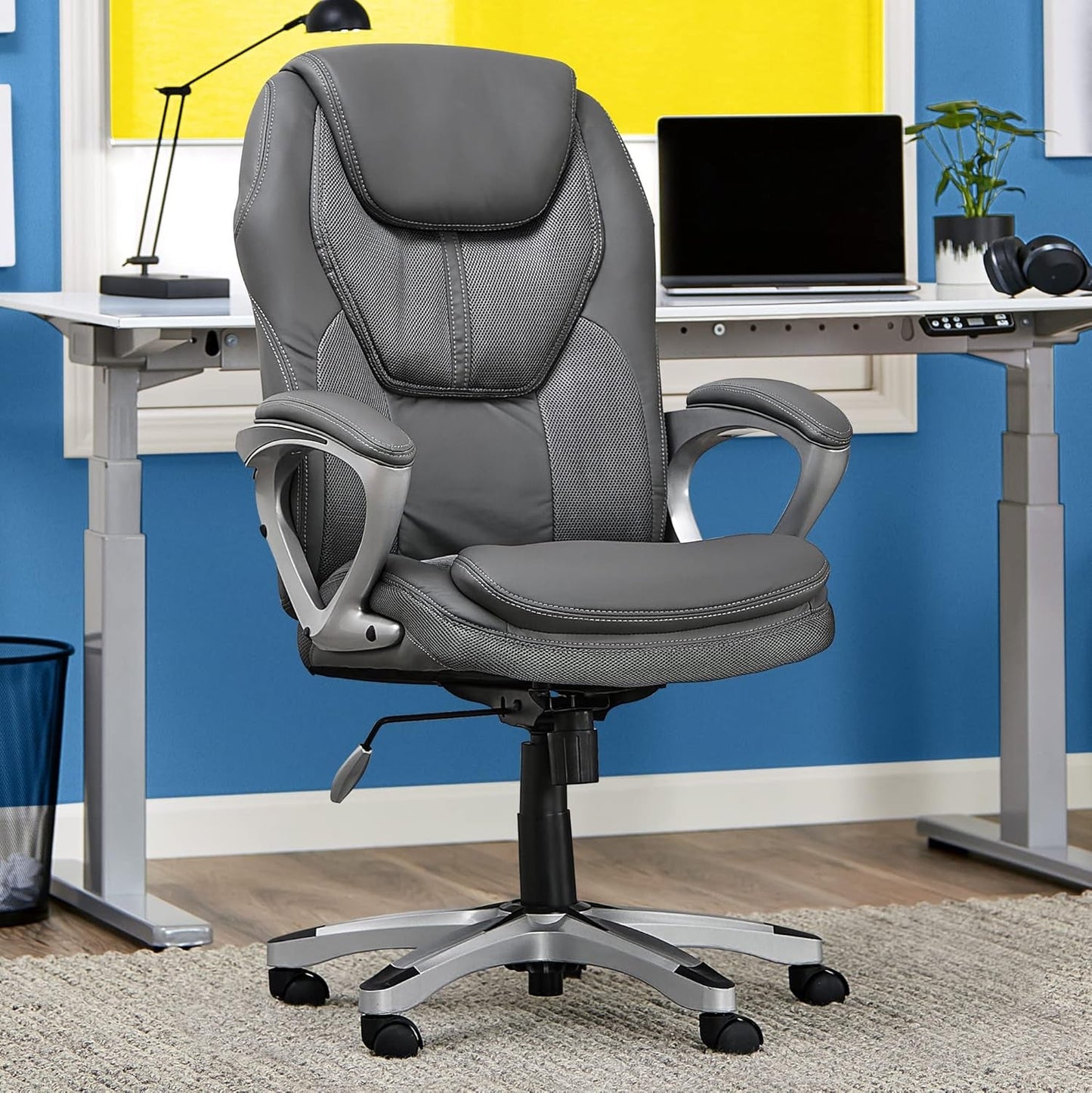 Serta Executive Office Padded Arms, Adjustable Ergonomic Gaming Desk Chair