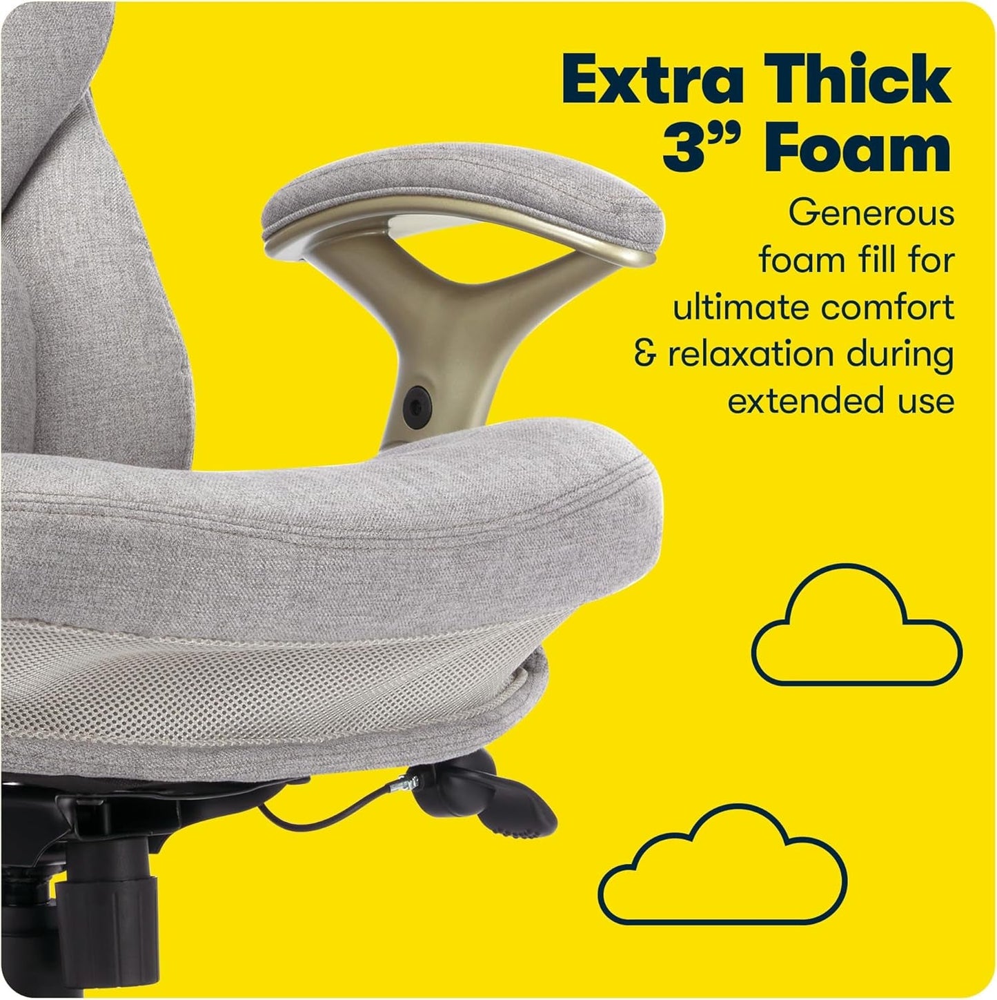 Ergonomic Executive Office Chair Motion Technology Adjustable Mid Back